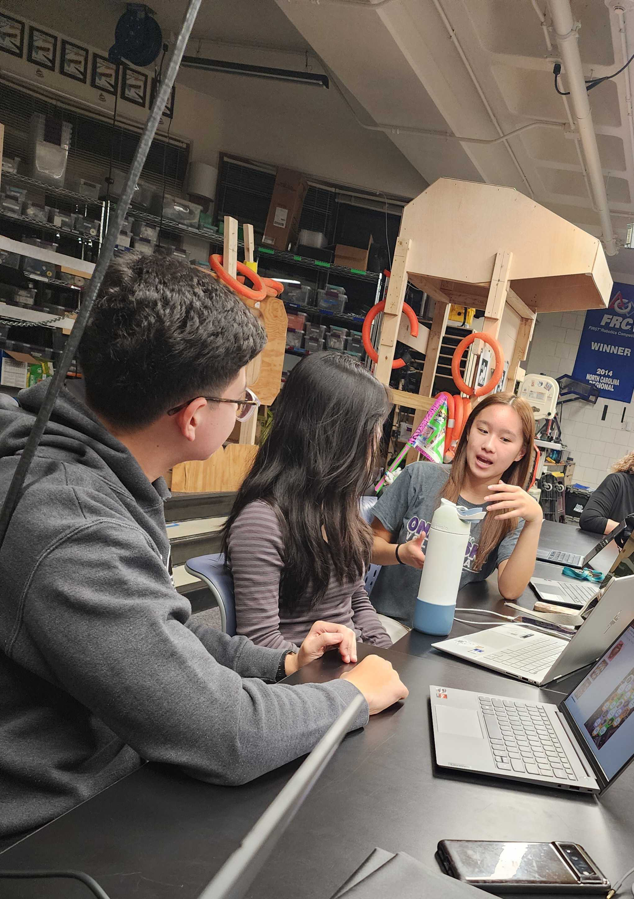 Outreach team working together