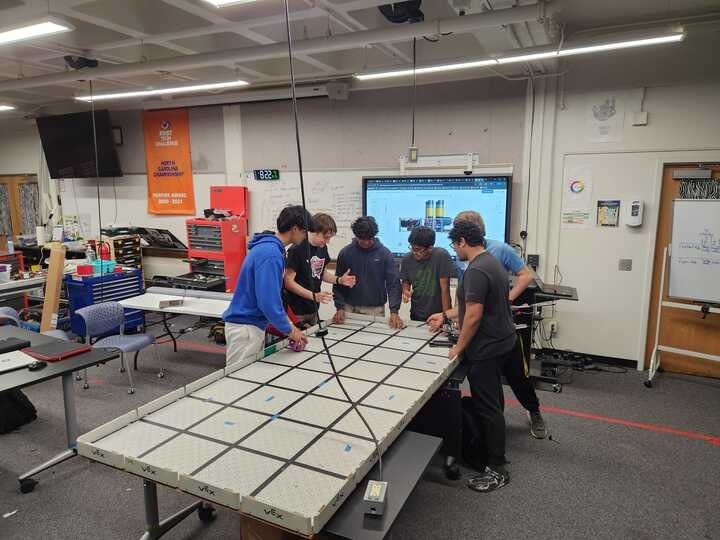 Practice on our lab field